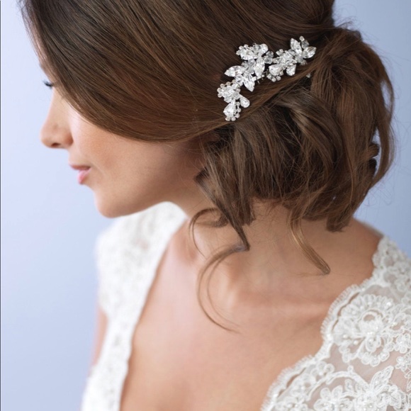 Dareth Colburn Bridal Rhinestone Hair comb Hairpiece main image 4